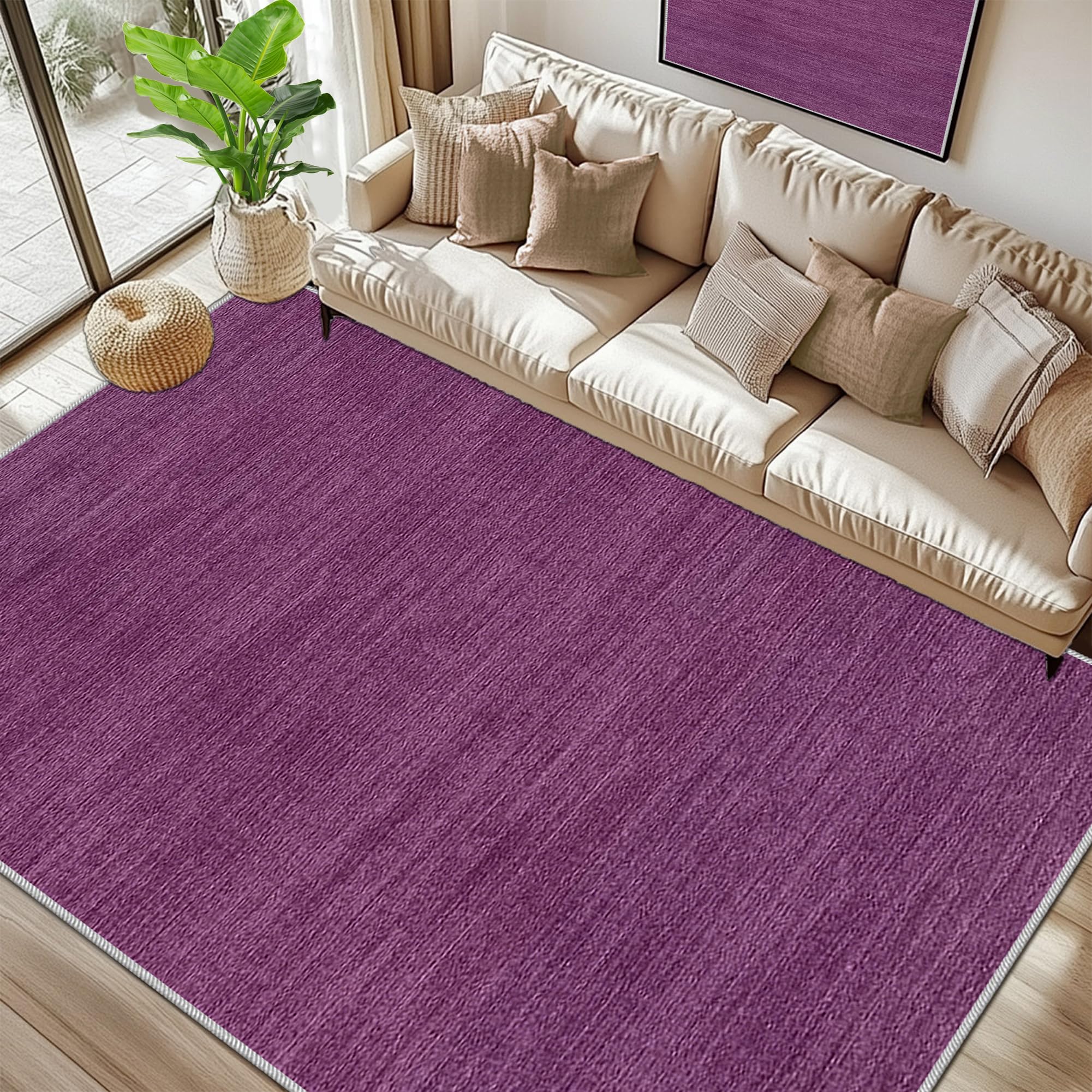 Tapis de salon lavable en machine créez un espace gaming antidérapant
