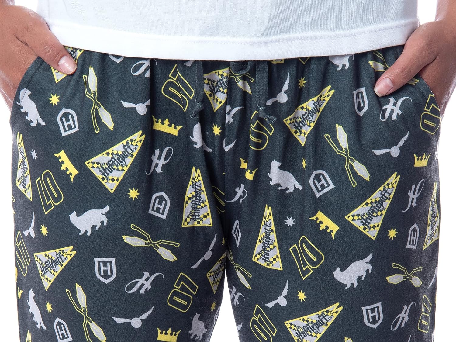 INTIMO Harry Potter Womens' Hogwarts House Sleep Jogger Pajama Pants-All Houses - Image 3