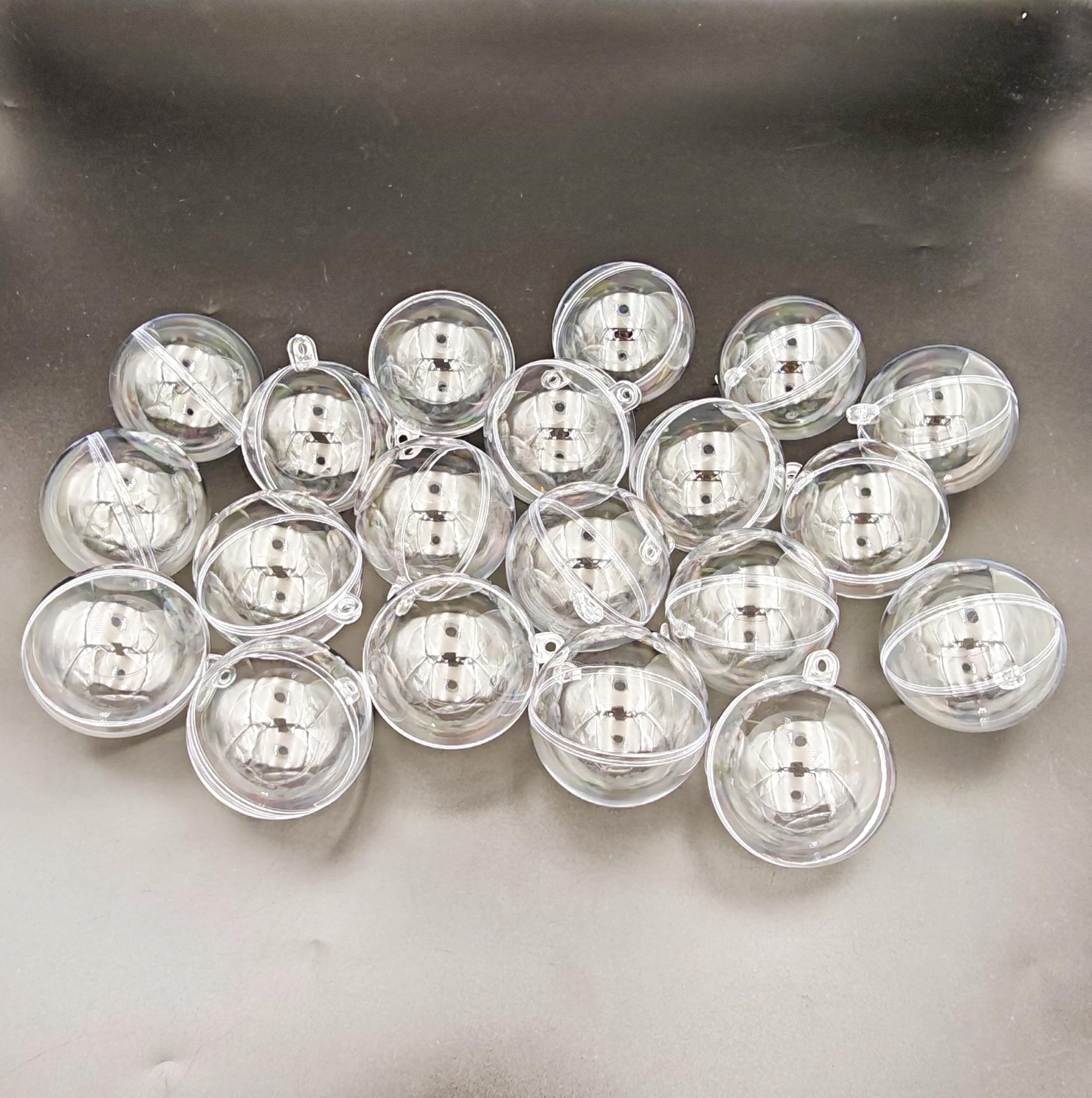 Palle Plastica Trasparenti Patty Both, Palline Decorative In Plastica Acrilica Trasparente Da 30 Mm Riempibili Confezione Da 24~p102459033 Palline Di Plastica Trasparente Apribili