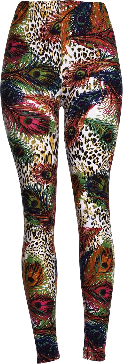 VIV Collection Printed Brushed Leggings Plus Size (L - XXL) Listing 1