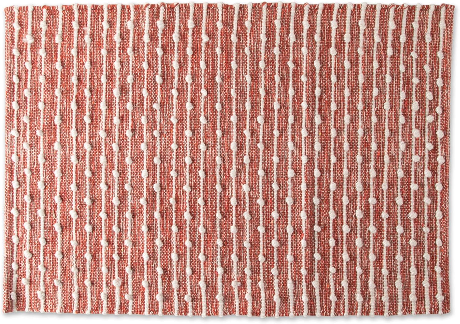 DII Slub Rug Collection Recycled Cotton Loop, 2x3', Spice