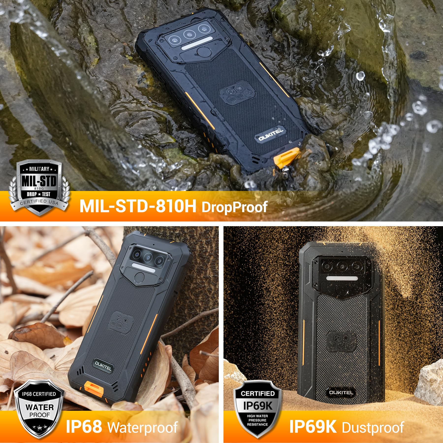 Oukitel Wp 23 pro 16GB RAM 128GB オレンジ Oukitel Wp 23 pro 16GB RAM 128GB オレンジ Oukitel WP23 Pro Specs