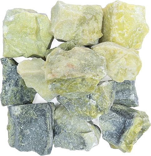 ZAICUS Rough Stone - Piedras crudas y cristales a granel para hacer joyas, cabina, lapidario, rocas de fuente, decoración, pulido, Piedra