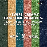 Vista 5 de NYX PROFESSIONAL MAKEUP Vivid Rich Mechanical Eye Pencil, Vivid Rich Mechanical, Creamy Retractable Eyeliner - Smokin Topaz, Brown Eyeliner 15