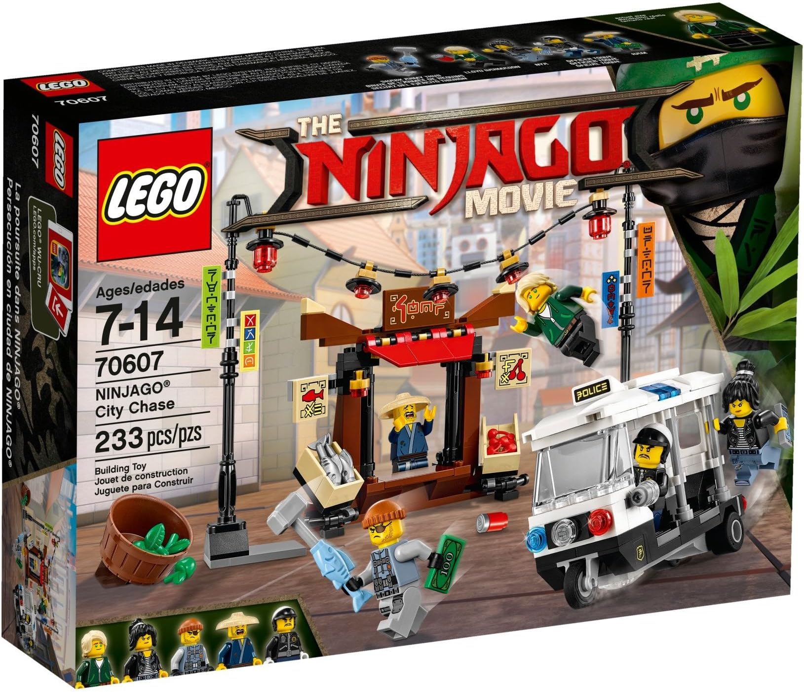 LEGO Ninjago City Chase Building Sets,Multicolor, 233 Pcs