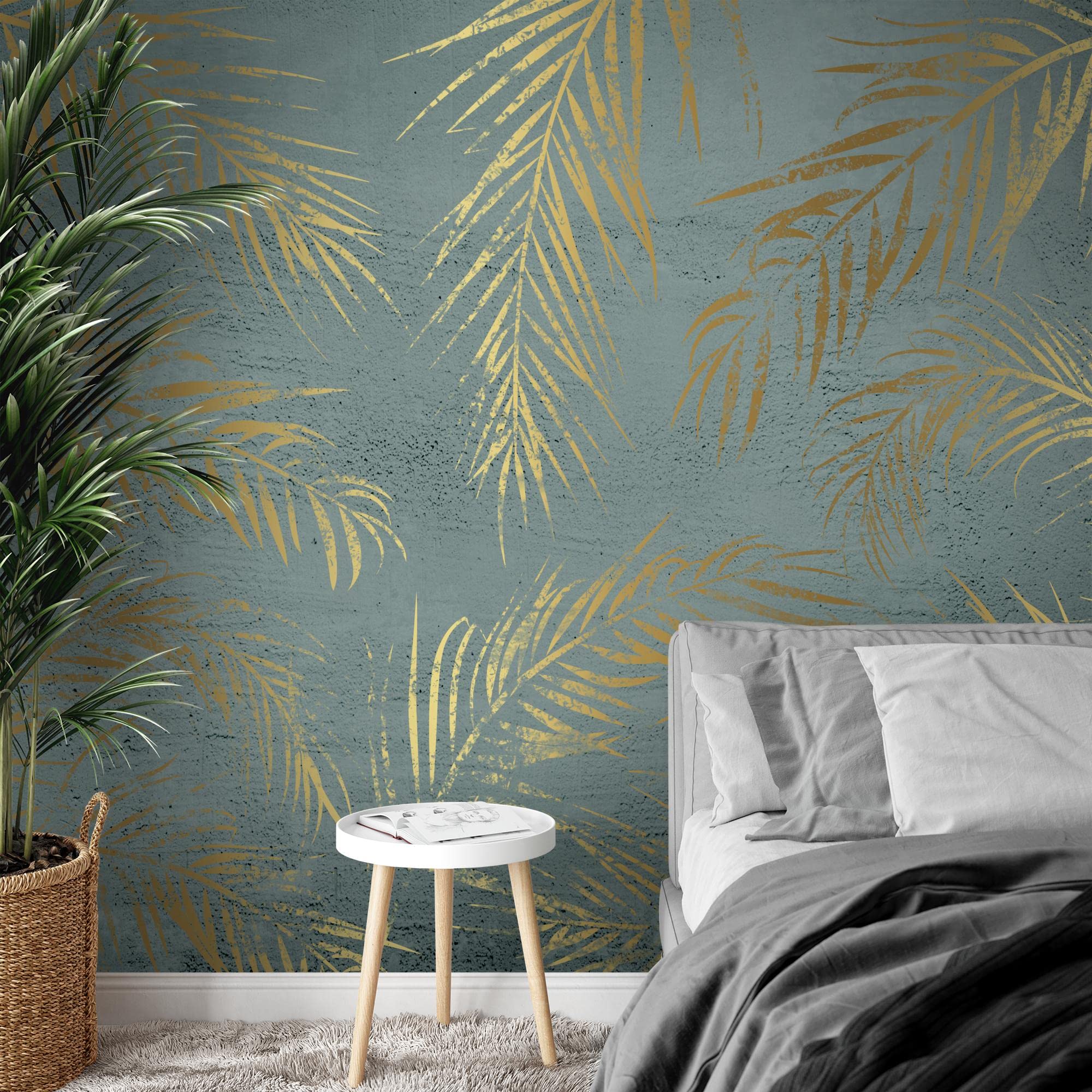 Runa Art Photo Wallpaper Leaves Modern Non-Woven Living Room Bedroom Wall Decoration - Made in Germany - Green 9586010a - Image 3