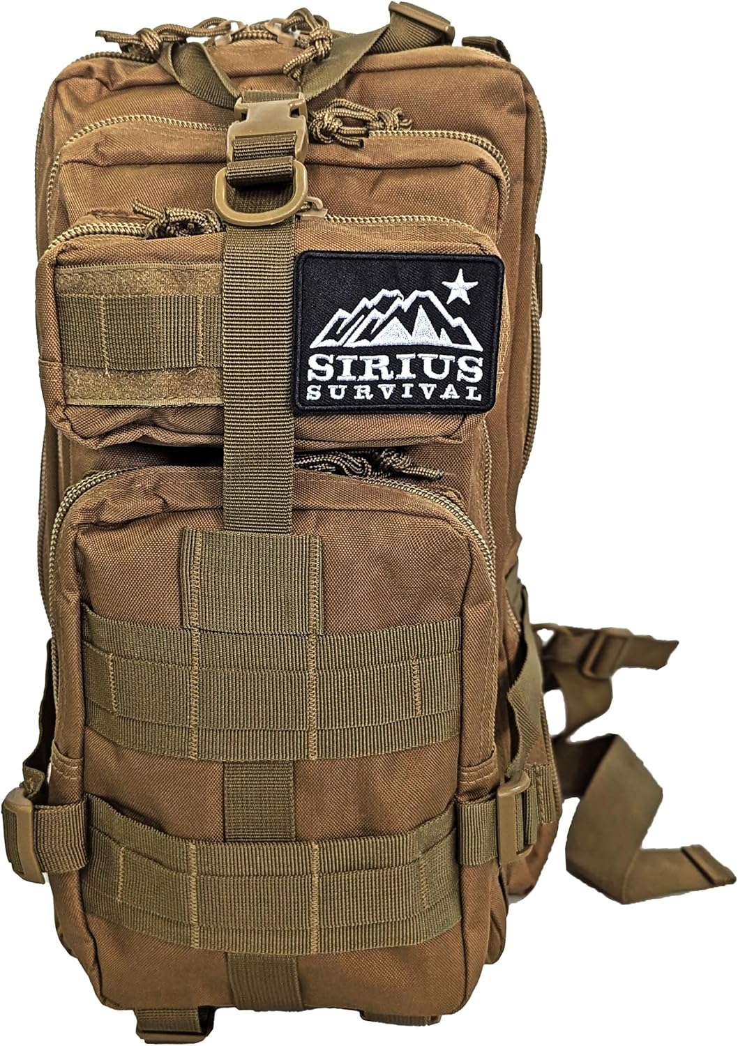 Sirius Tactical Backpack - 30L Capacity - Heavy Duty 900D Polyester - Hunting, Hiking or Camping Backpack – Military Backpack (Black)