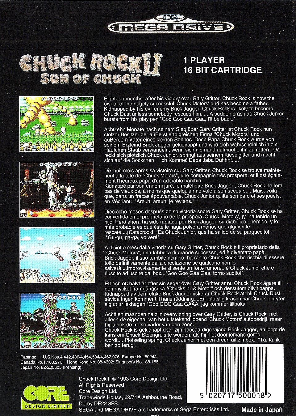 Chuck Rock II: Son of Chuck (Mega Drive) : .: PC