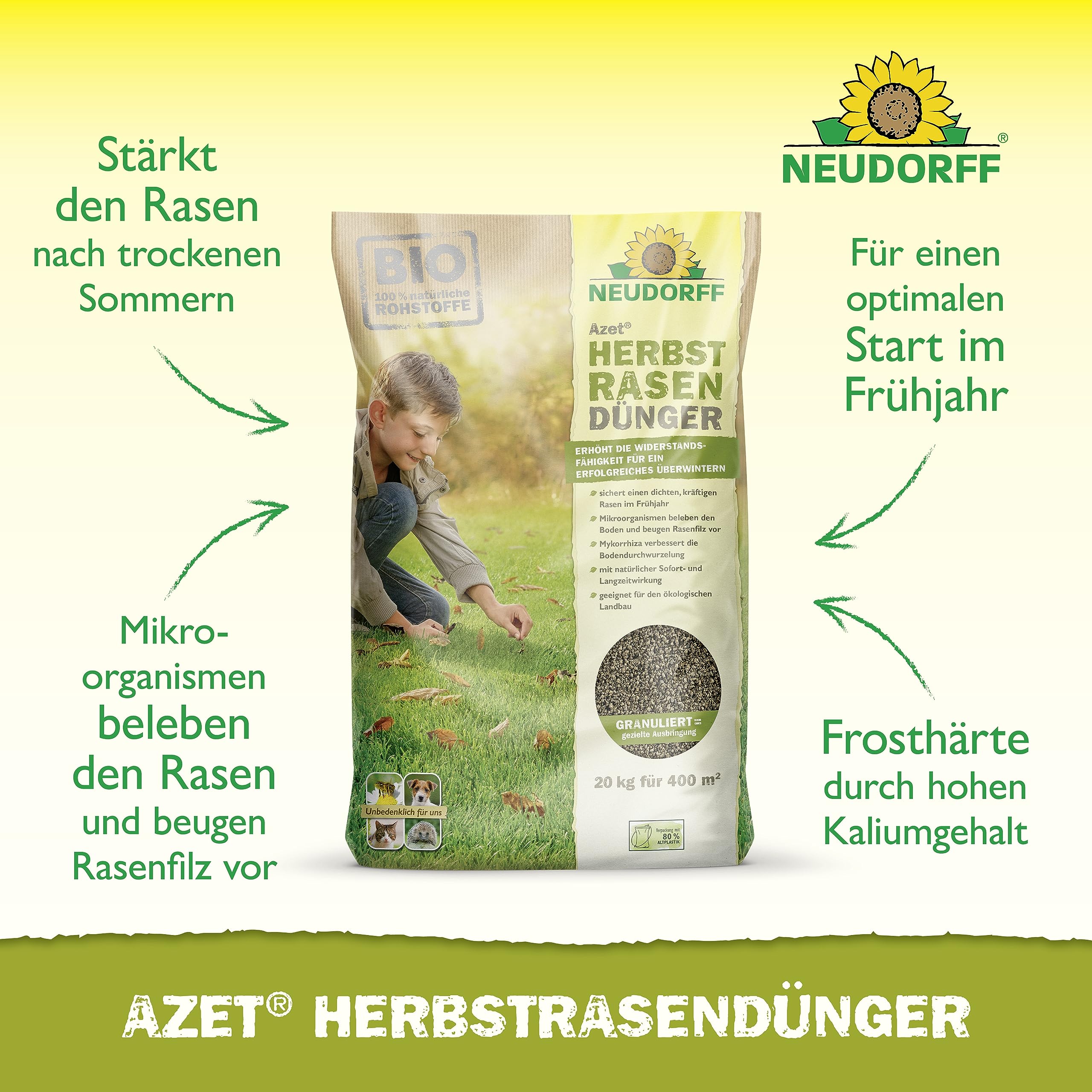 Neudorff 01210 Azet, Fertilizzante (Autunno), 20 kg