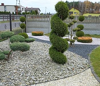 Ecoborder Bordo Da Giardino Flessibile In Gomma Riciclata - 7 Metri (6 Pezzi X 1,2m) - Altezza 7,6 Cm - Senza Scavo, Facile Installazione - Colore Nero