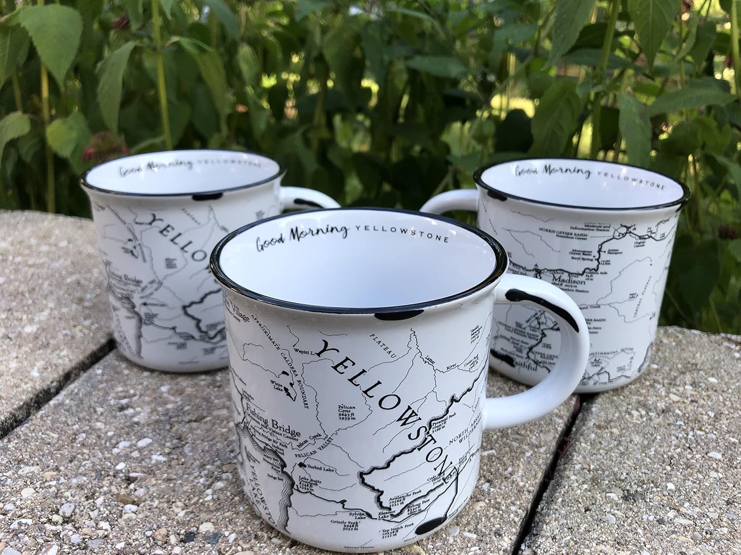 Yellowstone National Park Map Camp Mug