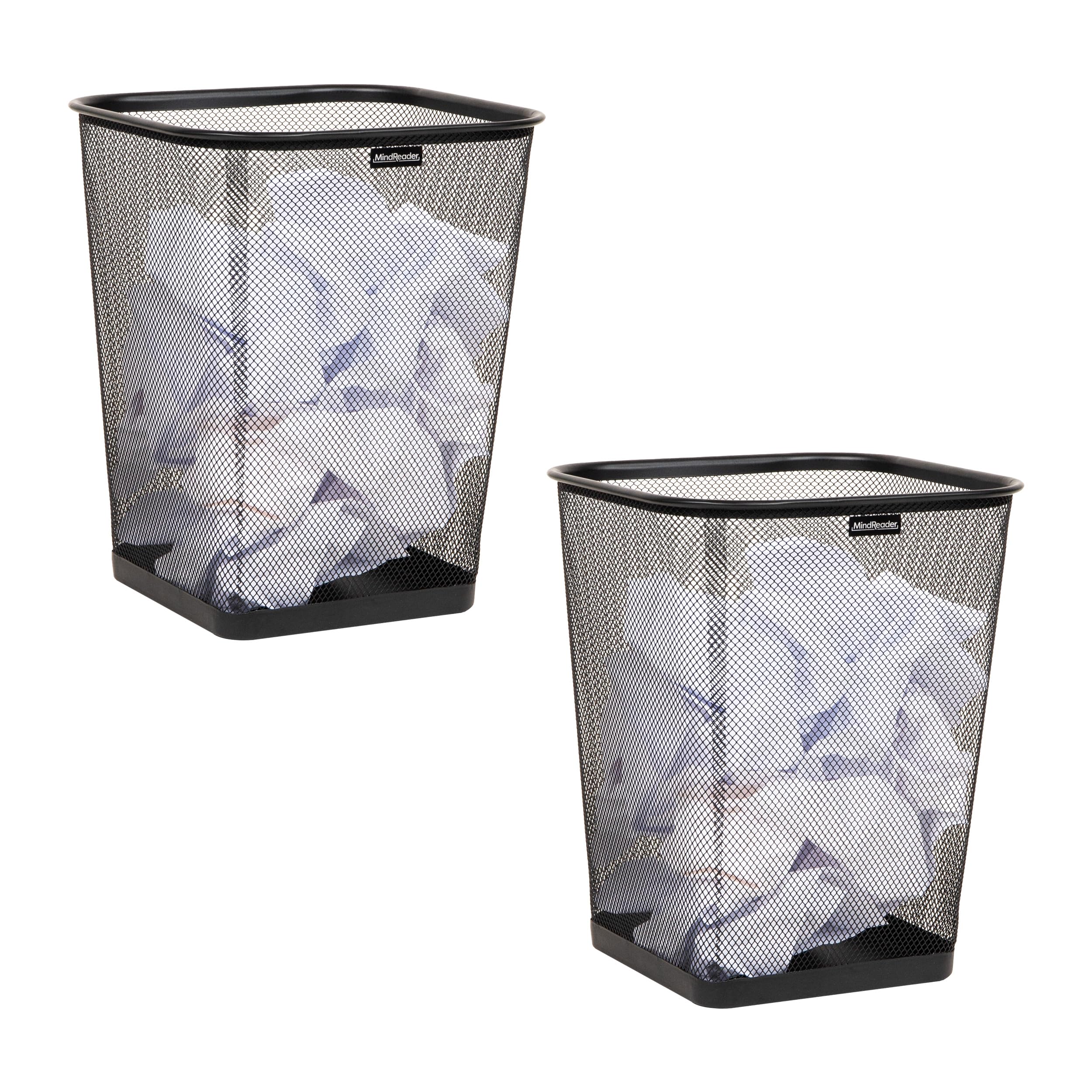 Mind Reader Mesh Trash Cans - Set of 2 -9