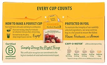 Bigelow Perfect Peach Tea Bags, 20 ct