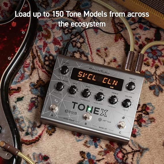 TONEX Pedal Bass Edition - Bass Guitar Pedal for AI Machine Modeled Amps, Cabs, Stomps with Onboard FX, Midi, VIR Cabs and Custom IR Loader