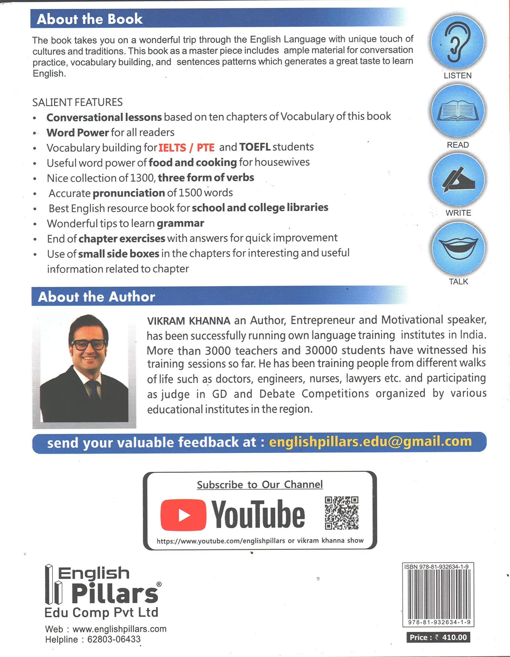 Buy Spoken English & grammar book for beginners step by step Hindi to  English 5th Edition Book Online at Low Prices in India | Spoken English &  grammar book for beginners step