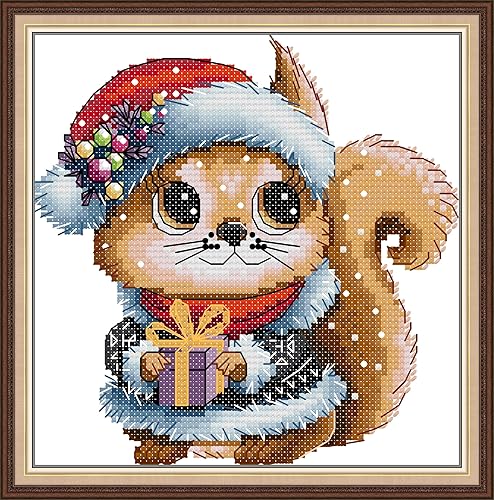 Threadhaven Counted Cross-Stitch Kit 14CT Aida Fabric with Threads, Needles