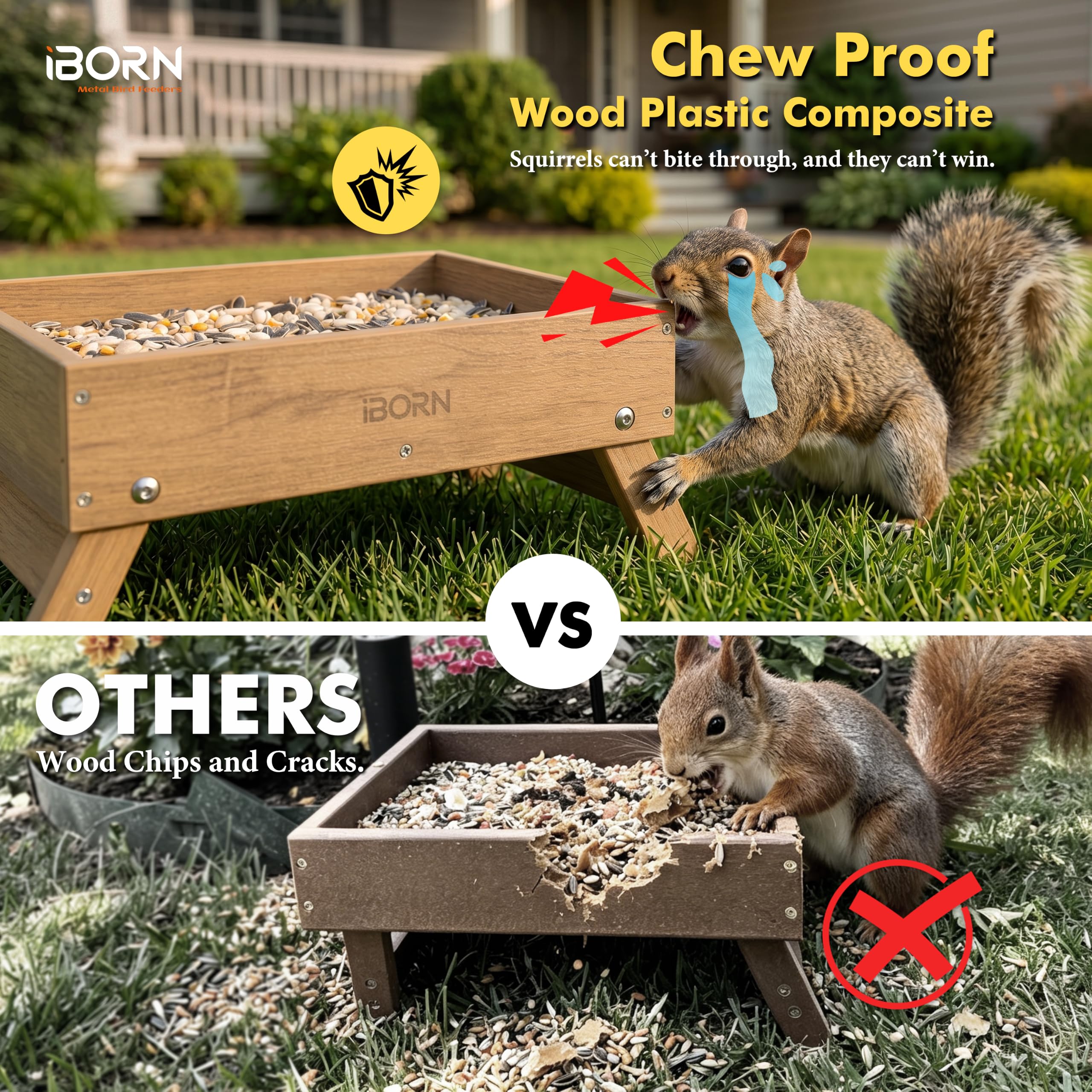 iBorn Ground Bird Feeder - Attract Birds! -3