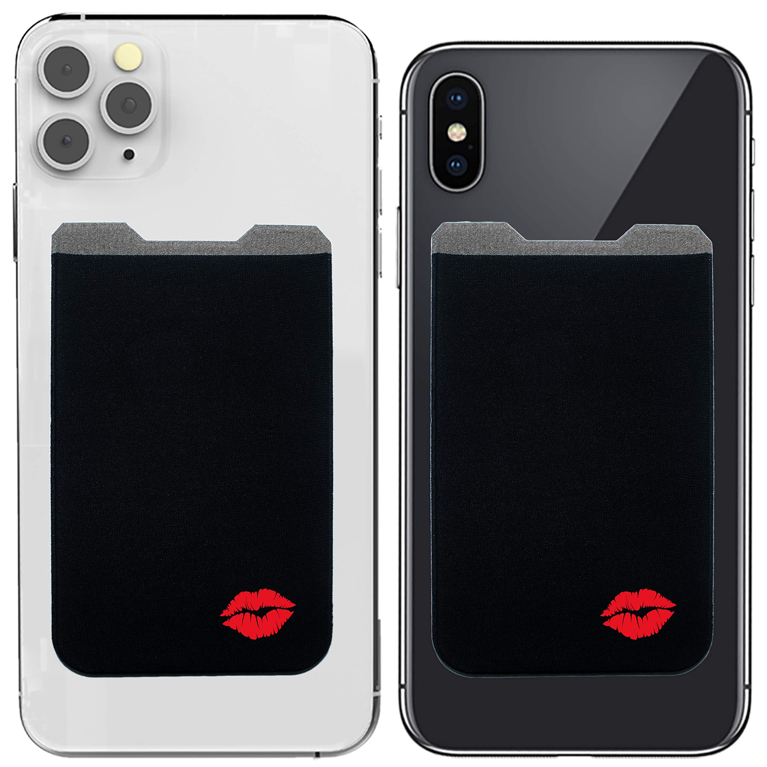 Phone Wallet - Adhesive Card Holder - Cell Phone Pouch - Stick on Lycra Pocket by Gecko - Carry Credit Cards and Cash