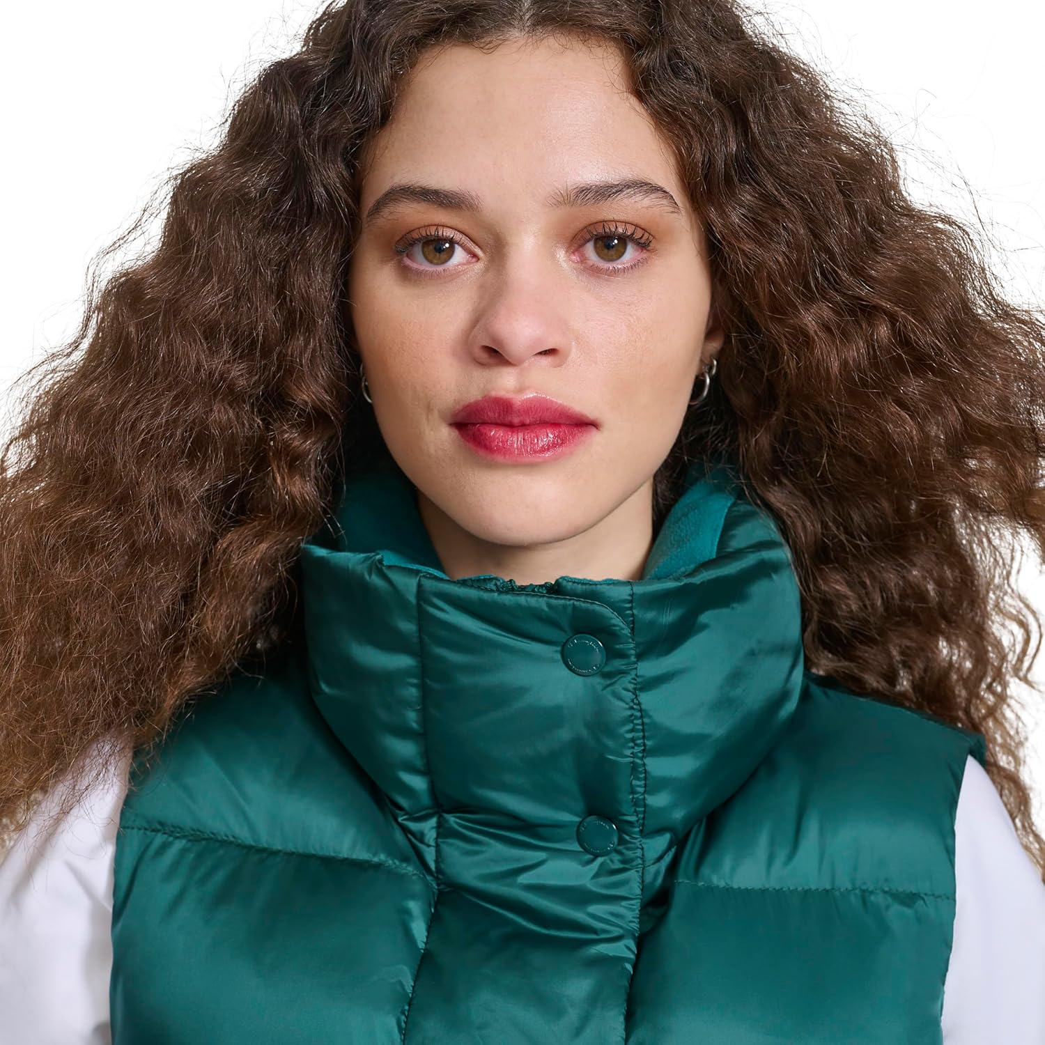 Champion womens Satin Quilted Puffer Vest With Stand Collar - Image 7