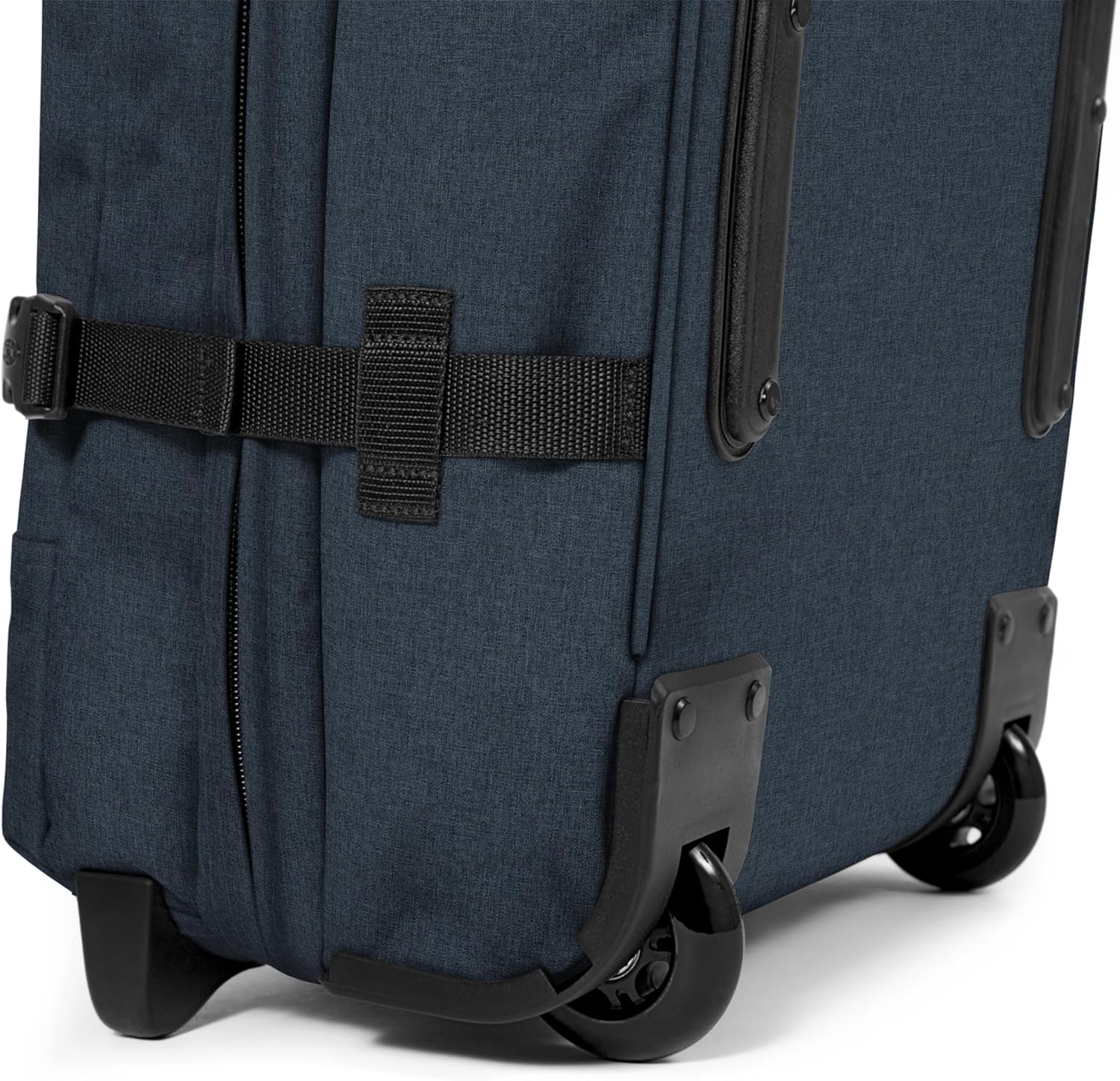 EASTPAK Tranverz L – 121L Large Soft Sided Checked Luggage, Dual Compartments, TSA Lock, Compression Straps & Smooth Inline Wheels, Triple Denim