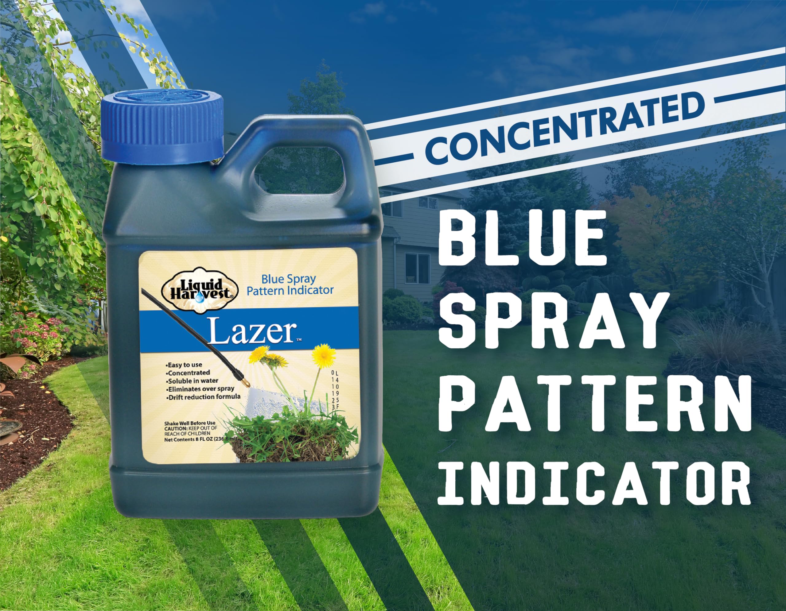 Buy Liquid Harvest Lazer Blue 8 Ounces Concentrated Spray Pattern