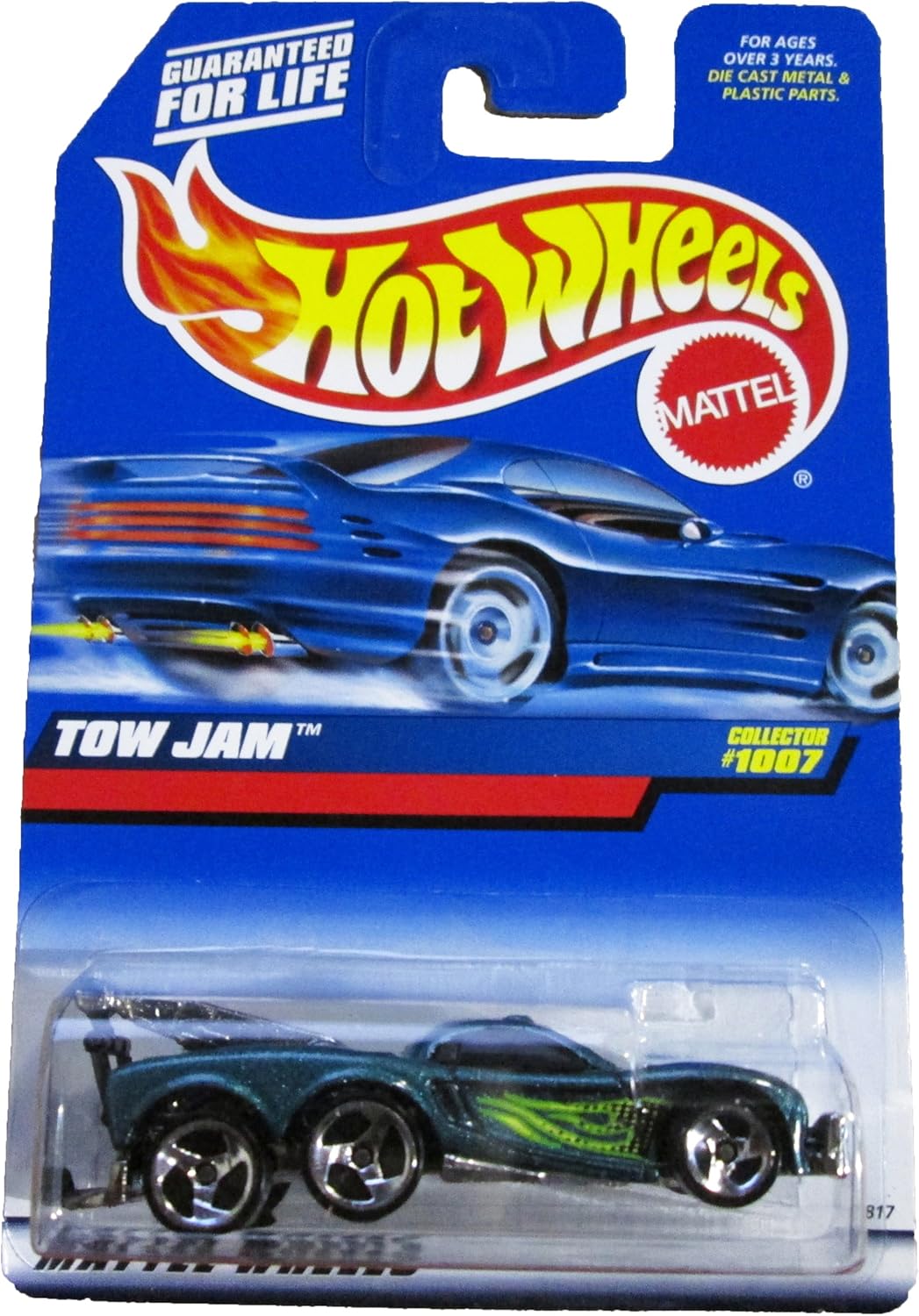 Hot Wheels Mattel 1999 1:64 Scale Green Tow Jam Die Cast Car Collector #1007
