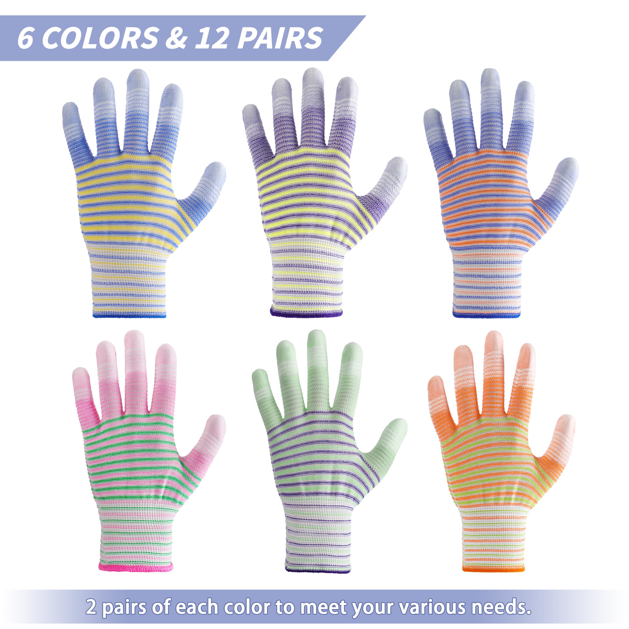 Guantes Manoplas de jardinería 12 pares