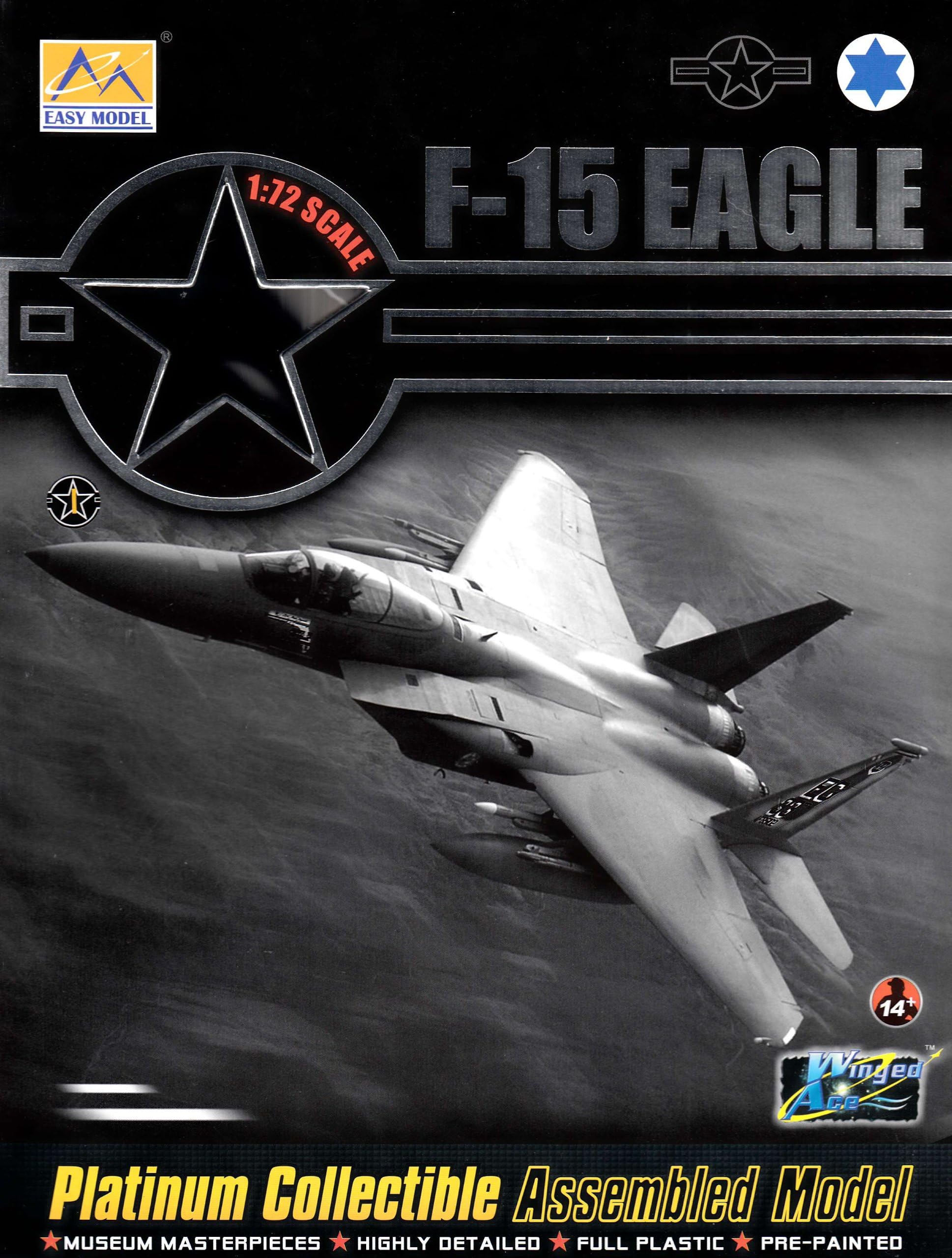 Easy Model 37120 1:72-F-15C Eagle-85-0102/ EG, 58 TFS/33 TFW 1 Pre Built Model, Various