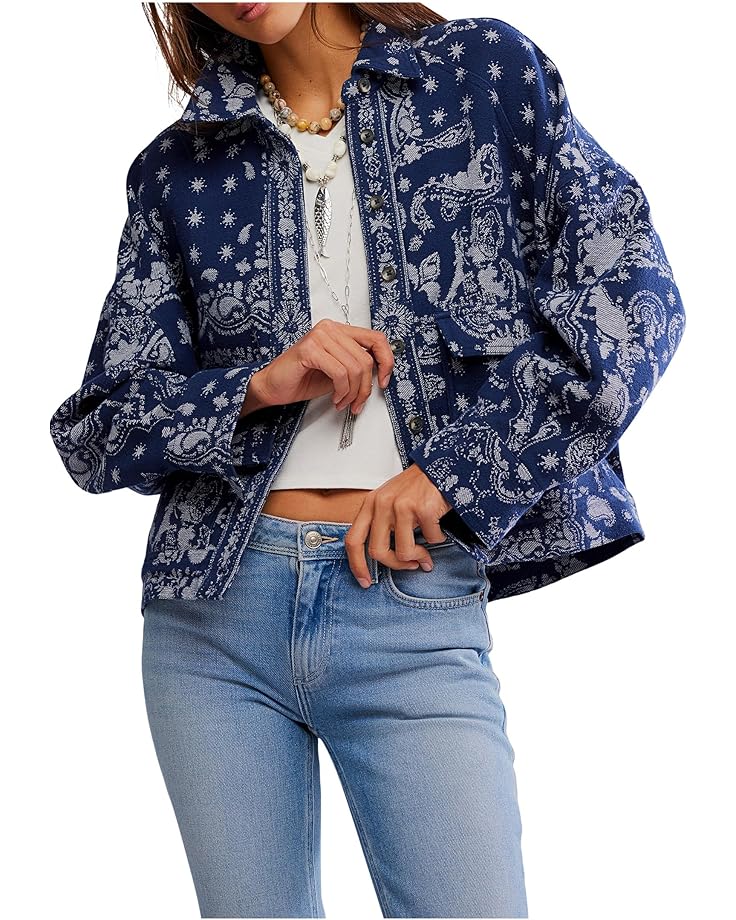 Free People Bandana Jacquard Shirt - Main View