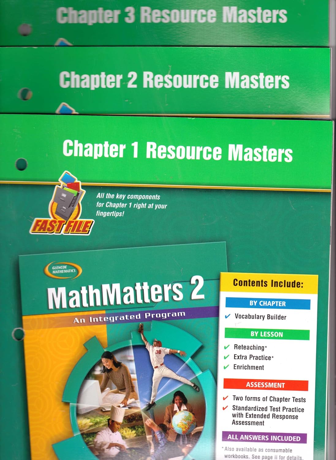 Glencoe Mathematics, MathMatters 2: An Integrated Program, CHAPTERS 1-3 ...