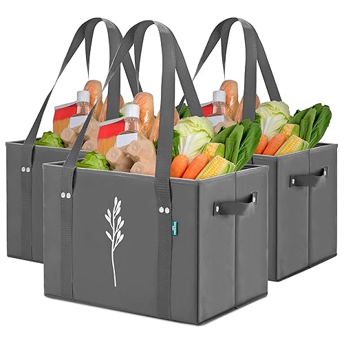 Green Bulldog Reusable Grocery Bags - Heavy Duty Reusable Shopping