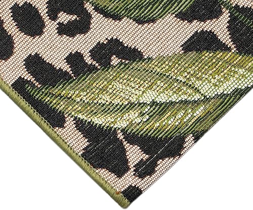 Miniatura 7 de Liora Manne Marina - Alfombra para interiores y exteriores, diseño floral y safari, cómoda y duradera, telar eléctrico, material de polipropileno,