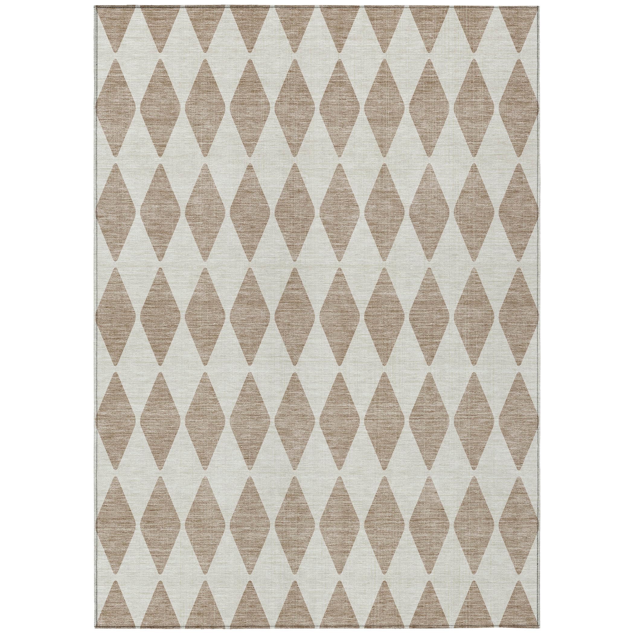 Chantille ACN578 Taupe 3' x 5' Indoor Outdoor Area Rug, Easy Clean, Machine Washable, Non Shedding, Bedroom, Living Room, Dining Room, Kitchen, Patio Rug