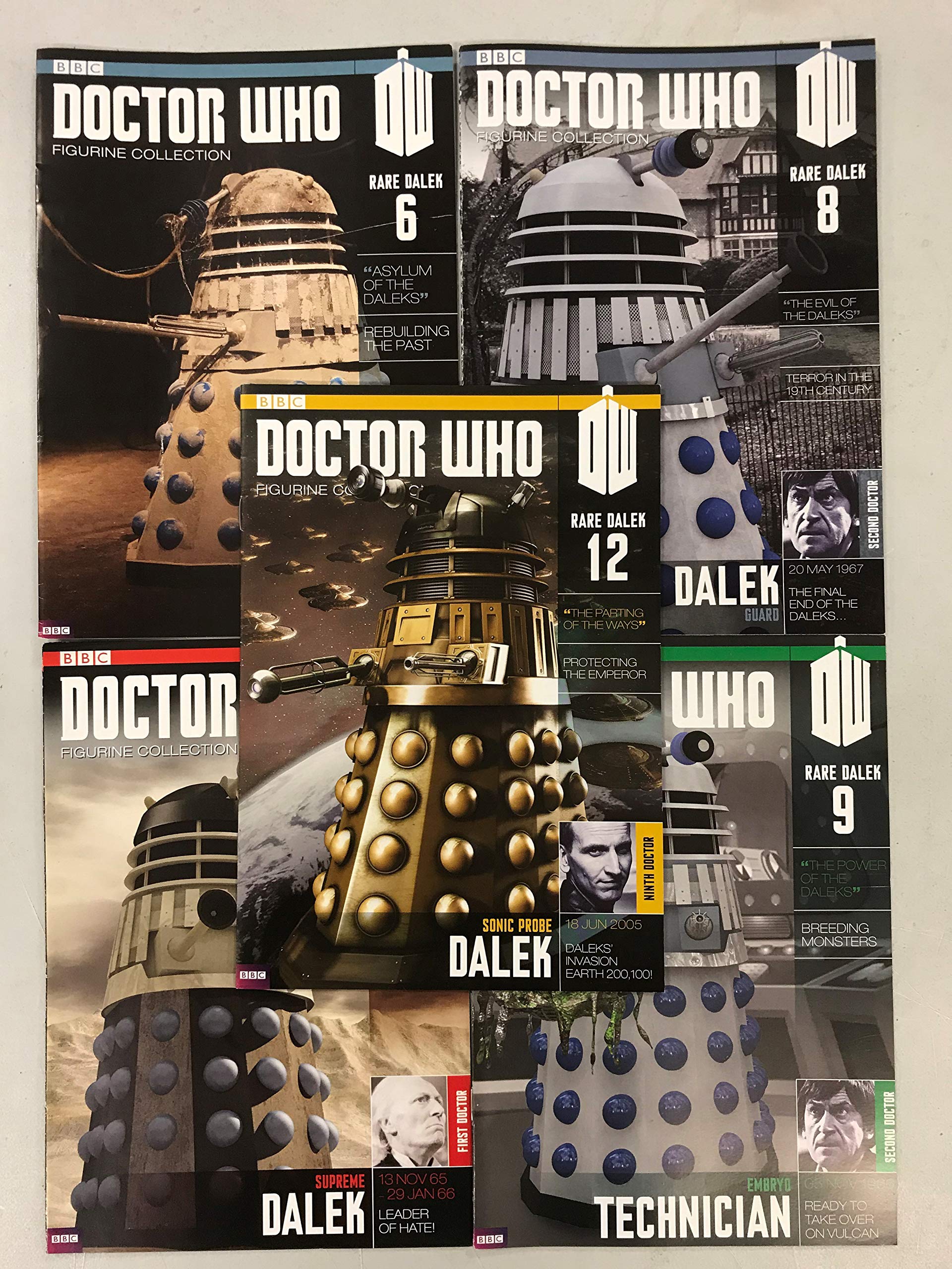 Eaglemoss Doctor Who RARE Dalek Magazines x 5 Different