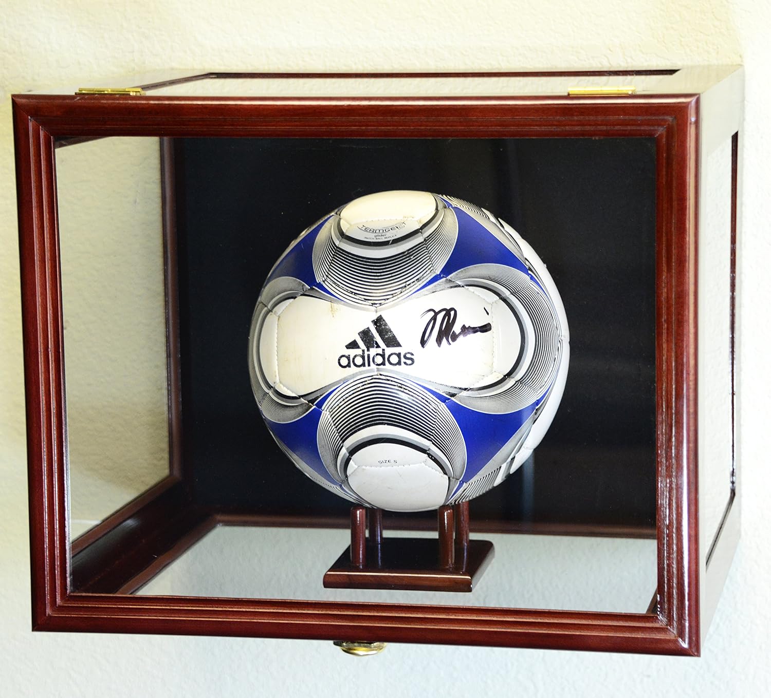 sfDisplay.com,LLC. Clear Viewing Basketball Ball/Soccer Ball Display Case Cabinet Wall Rack/Free Standing
