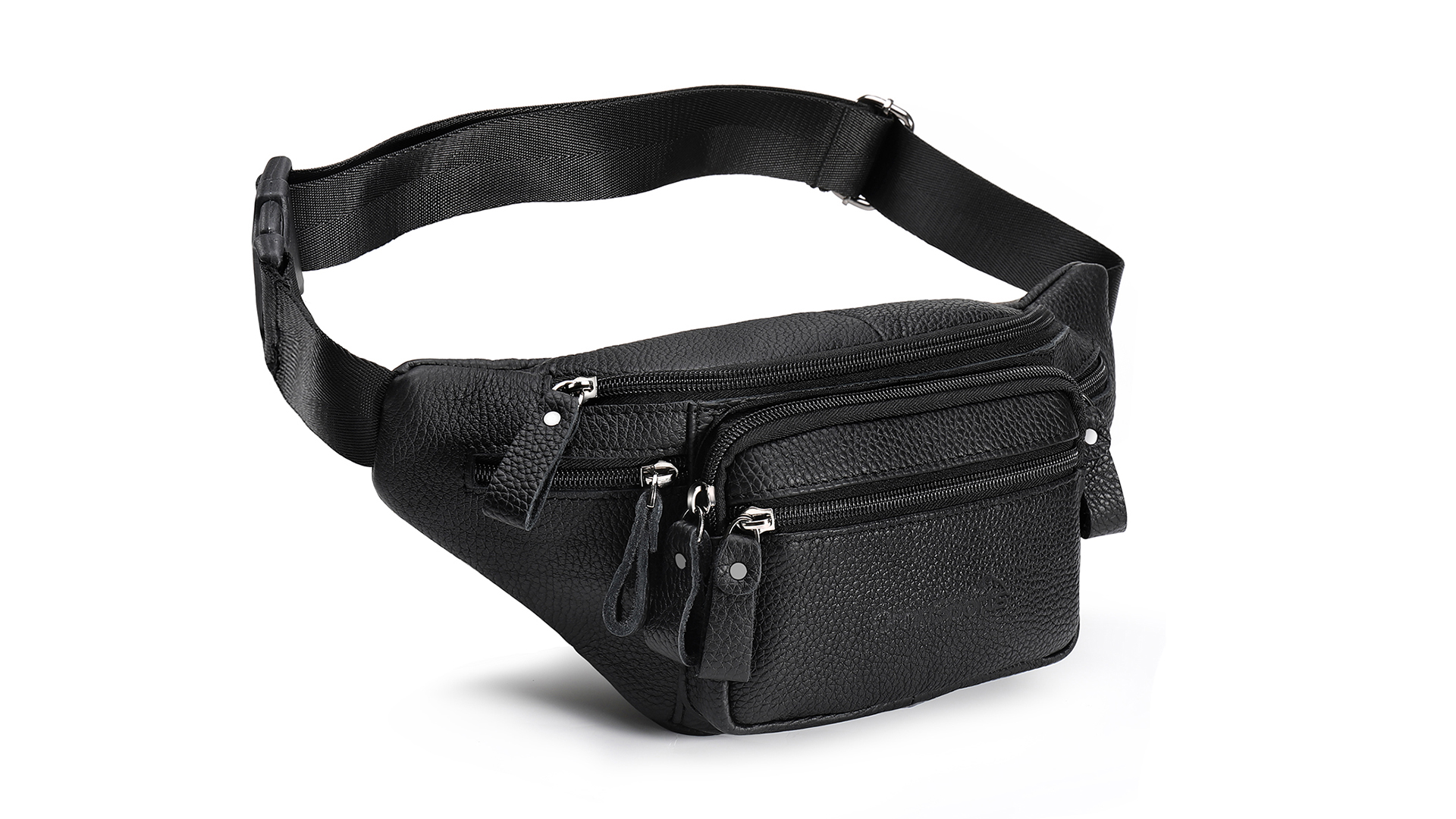 Amazon.com | OrrinSports Leather Waist Bag Multiple Pockets Fanny