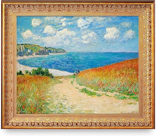 Miniatura 216 de A&T ARTWORK Antibes Seen from The Salis Gardens de Claude Monet Las Obras de Arte Clásico Mundial Reproducciones, Impresiones de Arte en Lienzo