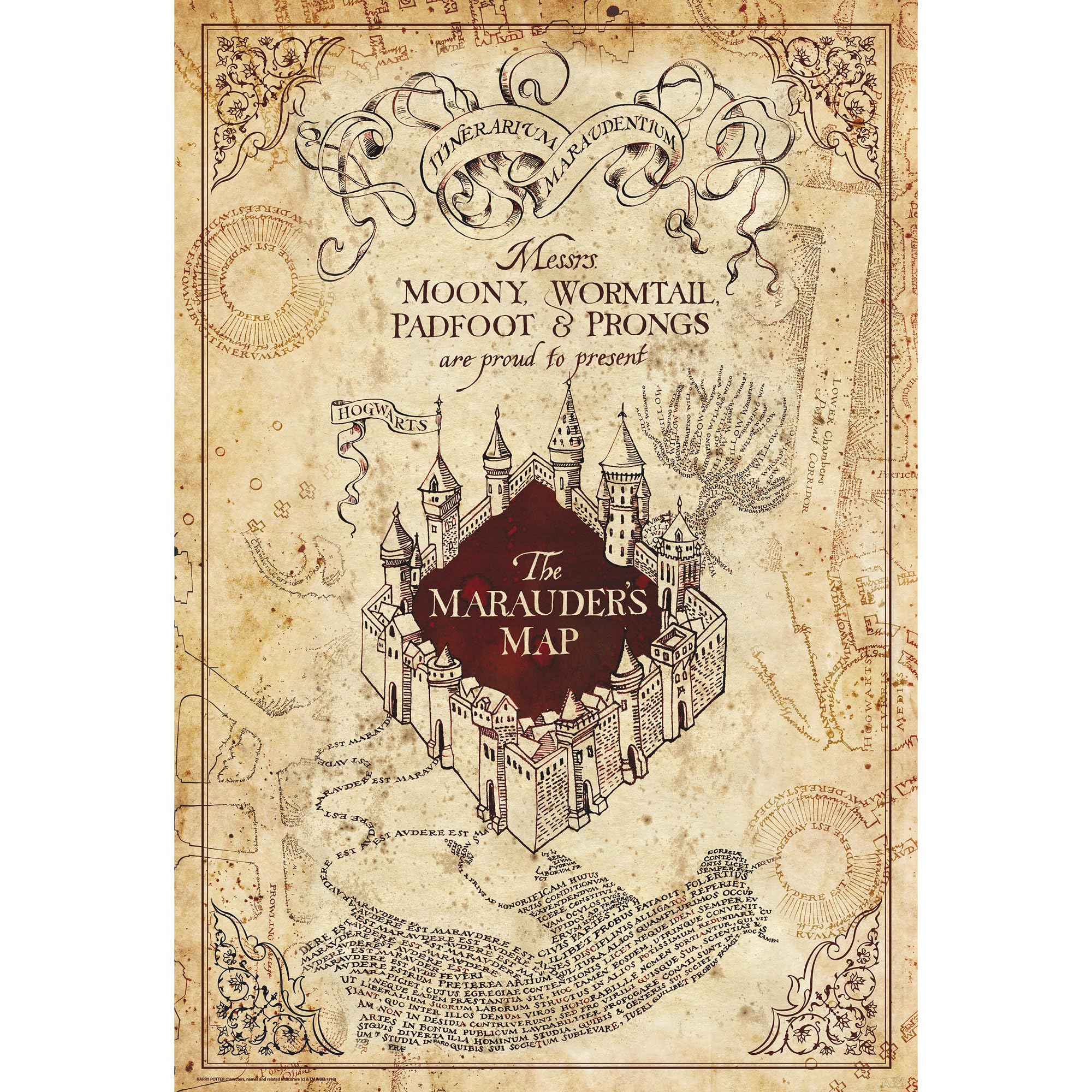 ABYstyle ABYDCO543 Harry Potter Marauder's Map 61 x 91.5cm Maxi Poster