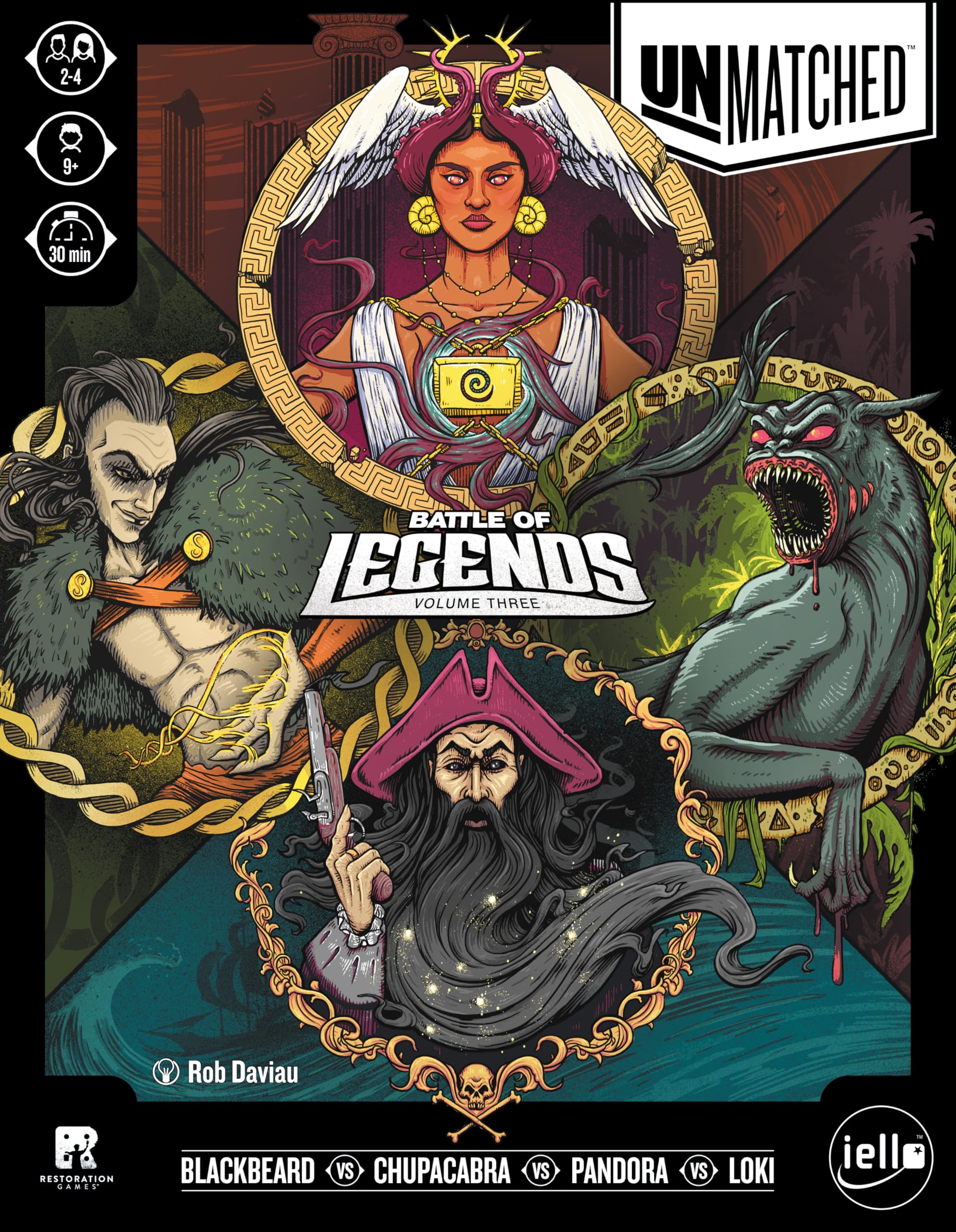 Iello | Unmatched: Battle of Legends Vol.3 | Board Game | Ages 9+ | 2-4 Players | 30+ Minutes Playing Time