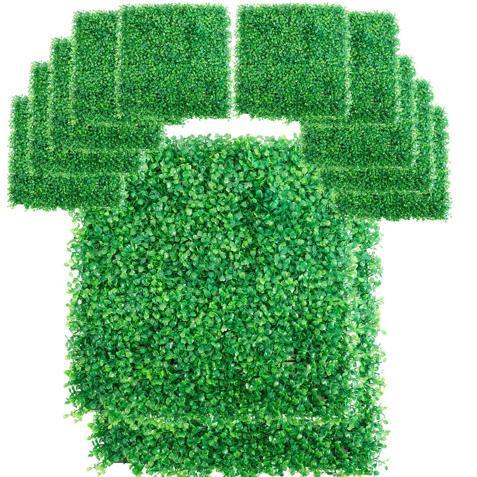 Finderomend Artificial Milan Leave Decorative Fence Screen Patio Panel Topiary Hedge Plant Privacy Screen for Backyard,Home,Fence (20 x 20 in)