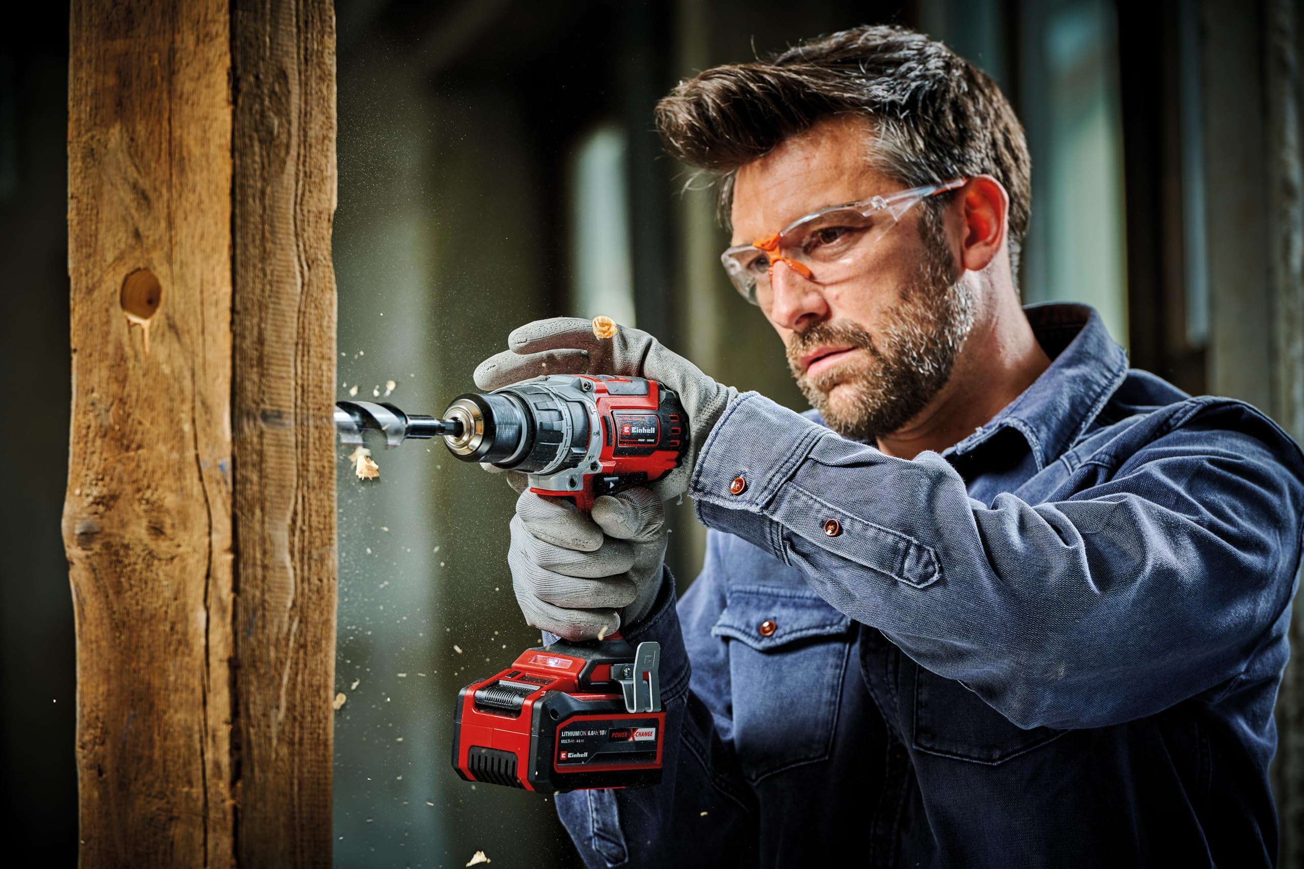 Einhell Professional Trapano a percussione a batteria TP-CD 18/60 Li-i BL Solo PXC (ioni di litio, 18 V, motore senza spazzole, 60 Nm, 32.000 colpi al minuto, senza batteria e caricabatteria)