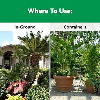 Miracle-Gro Shake 'N Feed Palm Plant Food, 4.5 lb. | Fertilizer for Container and In-Ground Palm Trees, Cycads, and Tropical Plants