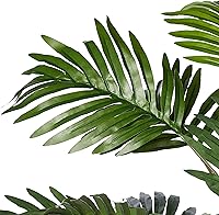 Vista 7 de Nearly Natural Planta de seda de palma areca con florero de bambú