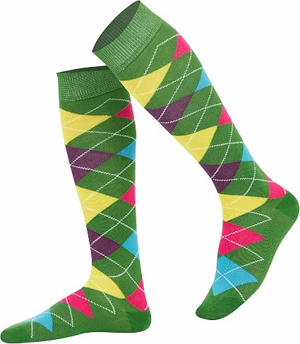 Lot 3 Paires Chaussettes Hautes Enfant – Coton Doux Motif Argyle Classique