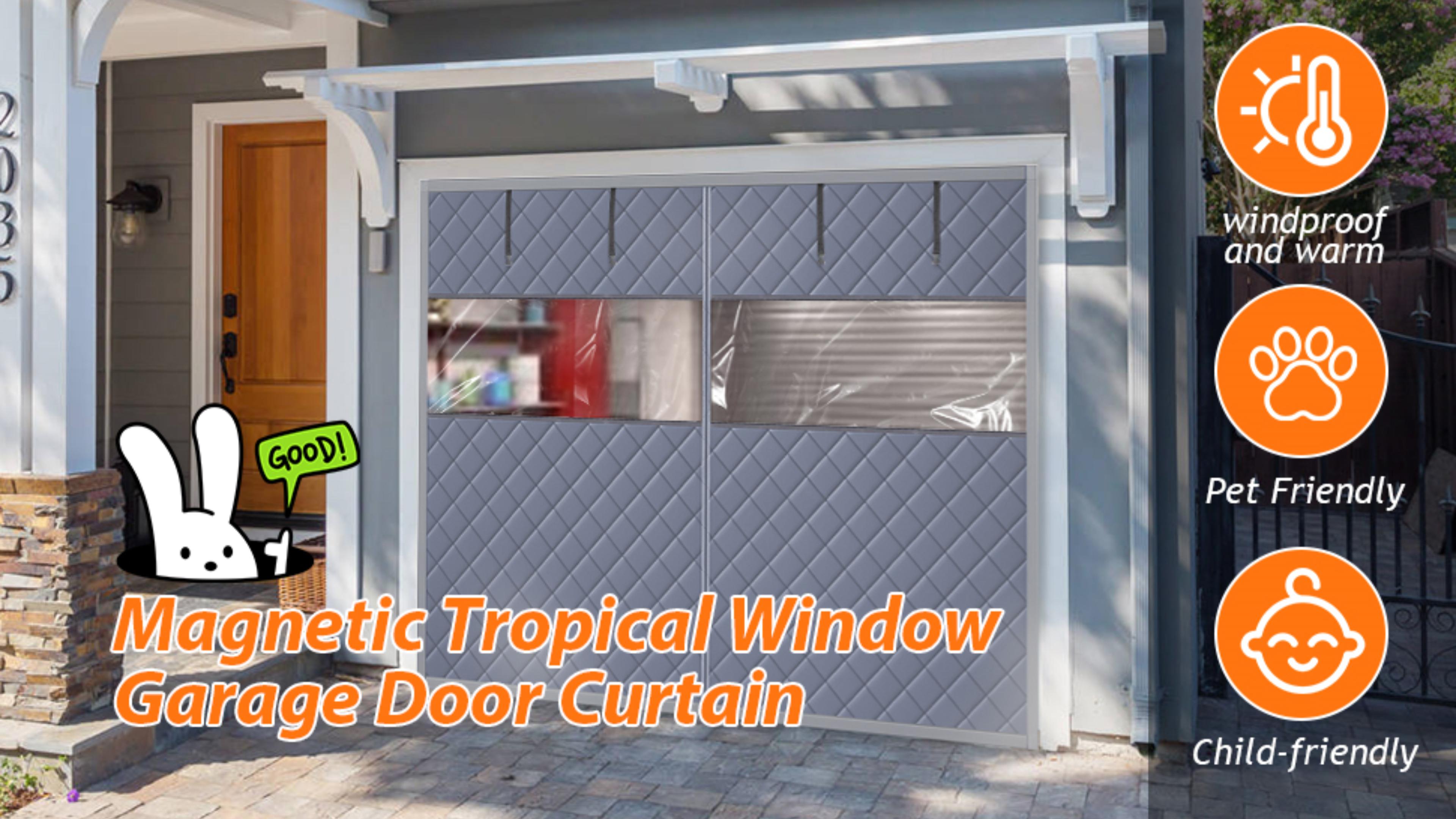 Garage Door Insulation Kit 1 Car Garage Cover 9 * 7Ft Insulated