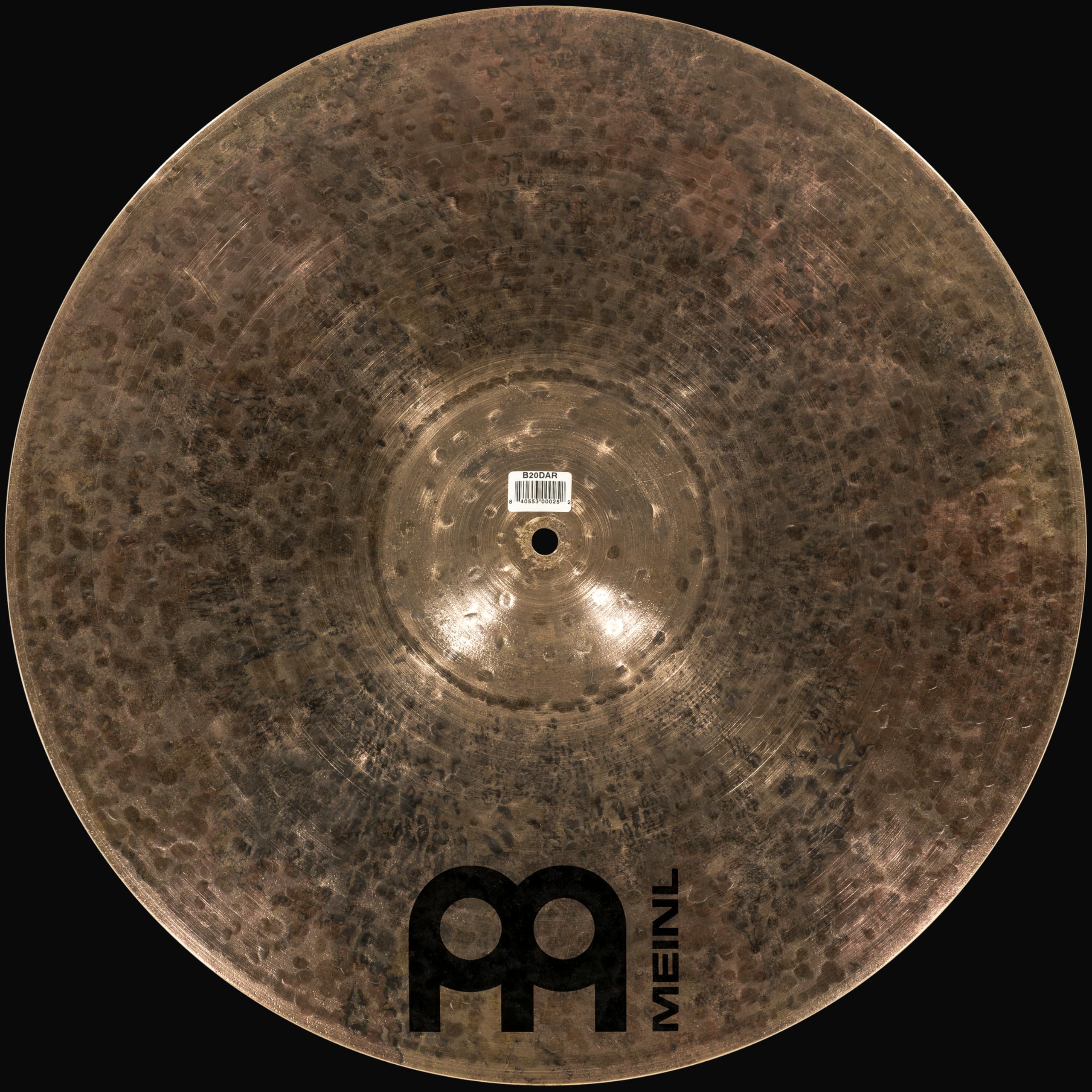 Meinl Cymbals Byzance Dark Cymbale Ride 20 pouces (50,80cm) pour Batterie - Bronze B20, Finition Sombre (B20DAR)