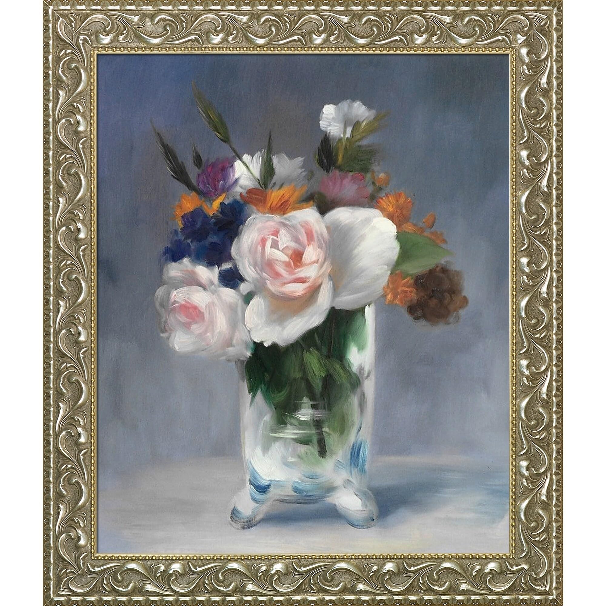 Amazon.co.jp: overstockArtクリスタルの花アートワークのマネ
