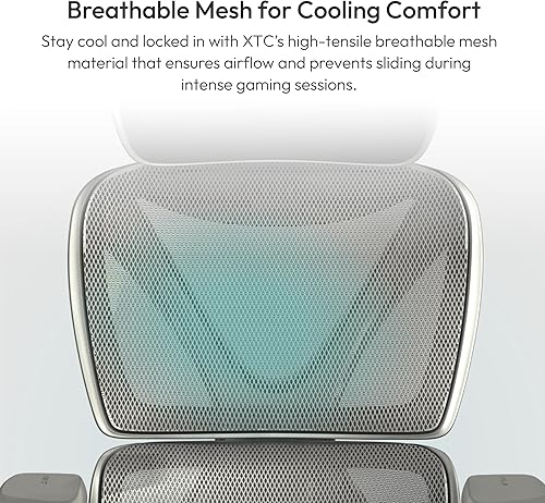 Miniatura 6 de ThunderX3 XTC - Silla de oficina ergonómica para adultos, silla de juegos para adultos, silla de escritorio con respaldo alto, inclinación síncrona,