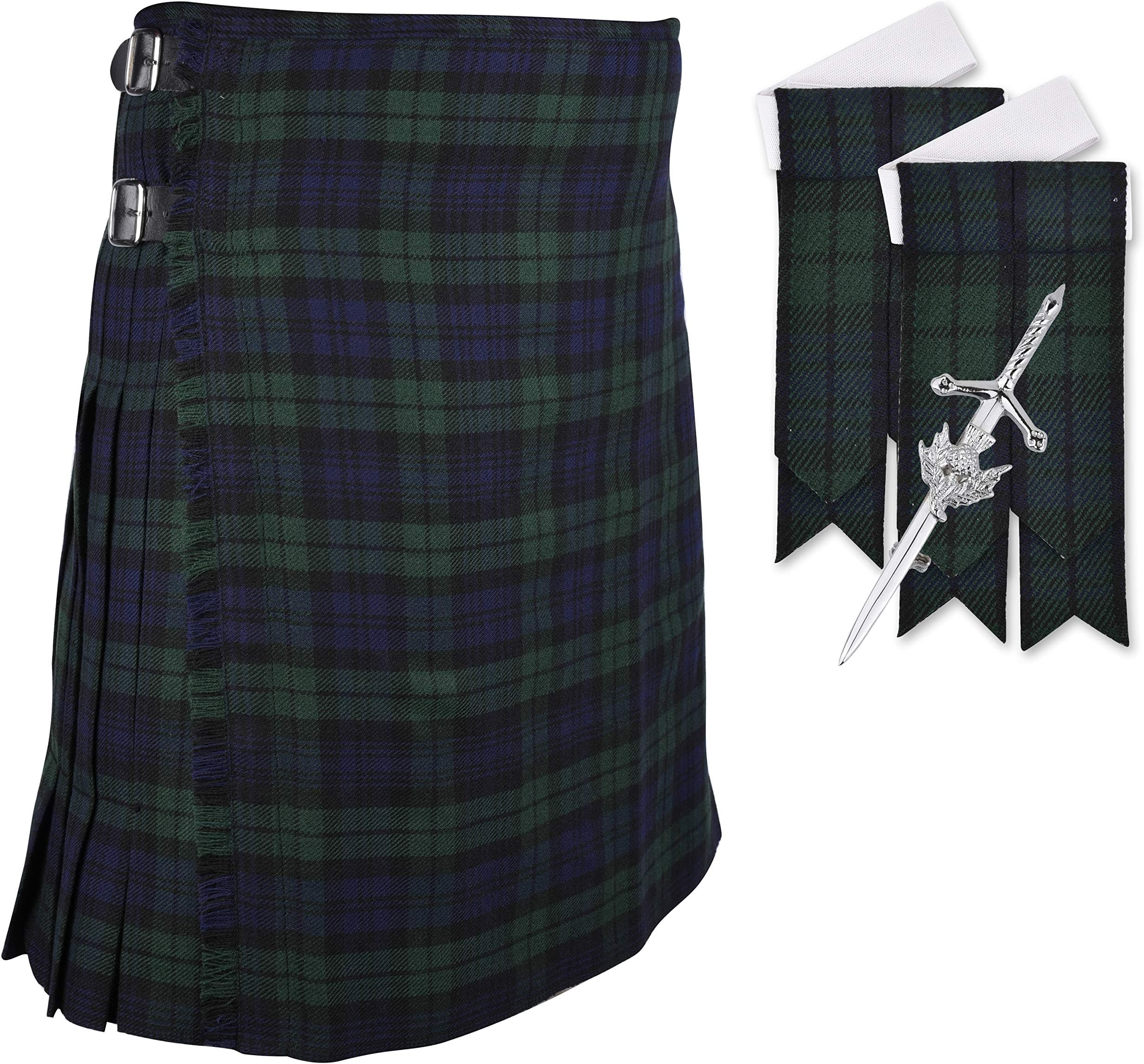 Black Watch Kilt (38" size at Belly Button)