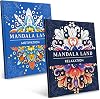 RYVE Mandala Coloring Book for Adults 2 Pack – 60 Unique Mandalas for Relaxation, Anxiety & Stress Relief – Mindfulness Adult Coloring Book for Women & Men, Inspirational Gifts for Women